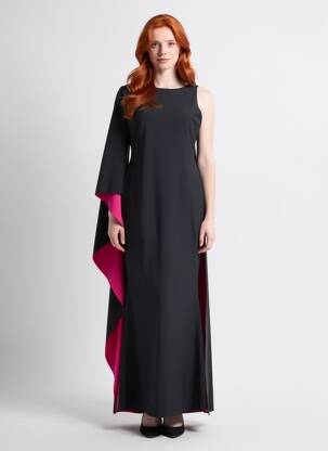 Rochie lungă fără mâneci fără mâneci negru CHIARA BONI femeie