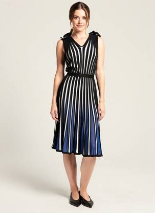 Rochie midi fără mâneci fără mâneci albastru MSGM femeie