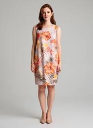 Rochie scurtă fără mâneci fără mâneci bej MSGM femeie
