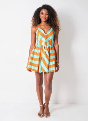 Rochie scurtă fără mâneci fără mâneci albastru MSGM femeie