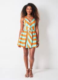 Rochie scurtă fără mâneci fără mâneci albastru MSGM femeie
