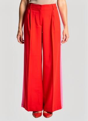 Pantalon larg țesătură crep mărime normală roșu MSGM femeie