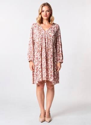 Rochie scurtă mâneci lungi mâneci lungi roz LA PETITE ETOILE femeie
