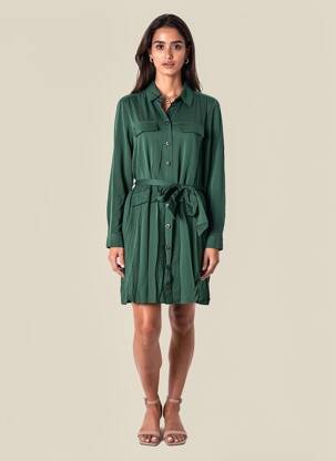 Rochie midi mâneci lungi mâneci lungi verde LA PETITE ETOILE femeie