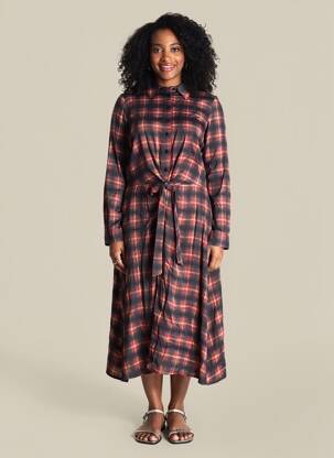 Rochie midi mâneci lungi mâneci lungi portocaliu LA FIANCÉE femeie