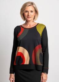 Tricou mâneci lungi mâneci lungi negru DOLCEZZA femeie