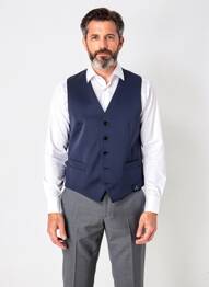 Vestă fără mâneci efect material satinat albastru SCABAL bărbat