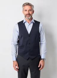 Vestă fără mâneci efect material satinat negru SCABAL bărbat