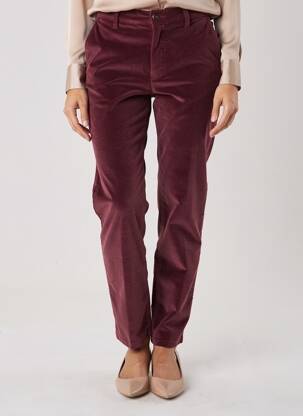 Pantalon chino închidere cu fermoar sub clapetă cu nasturi mărime normală violet IMPAQT femeie