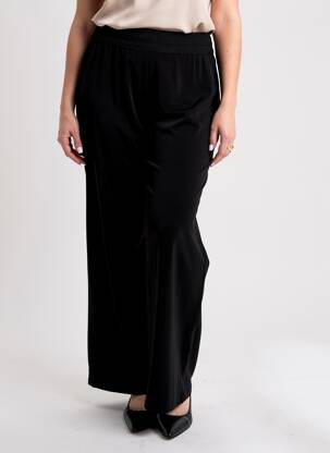 Pantalon evazat elasticitate mărime normală negru MICHAELA LOUISA femeie