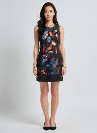 Rochie scurtă fără mâneci fără mâneci negru GUY DUBOUIS femeie