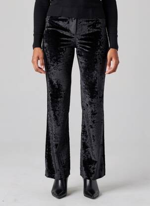 Pantalon drept elasticitate mărime normală negru BIZANCE femeie