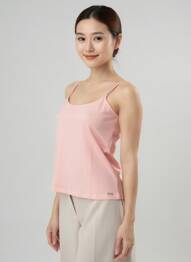 Tricou elasticitate bretele subțiri roz COQUELICOT femeie