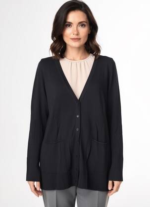 Vestă cu mâneci lungi elasticitate negru STREET ONE femeie