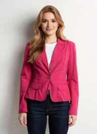 Jachete casual guler tip costum roz STREET ONE femeie