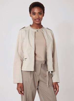 Jachete casual guler rotund bej STREET ONE femeie