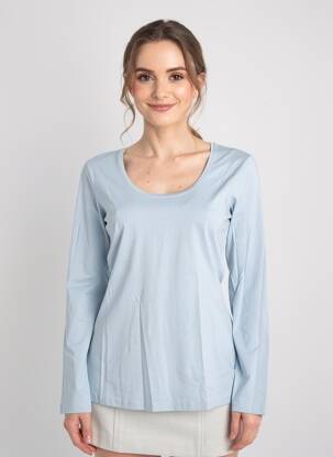 Top țesătură jersey mâneci lungi albastru STREET ONE femeie