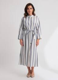 Rochie lungă mâneci lungi mâneci lungi albastru MAX MARA femeie