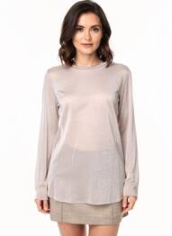 Tricou mâneci lungi mâneci lungi bej MAX MARA femeie