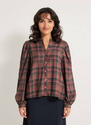 Cămașă țesătură crep mâneci lungi maro MKT STUDIO femeie