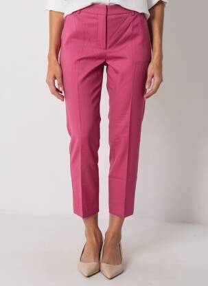 Pantalon 7/8 talie cu cleme mărime normală roz WEEKEND MAXMARA femeie