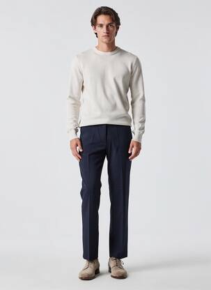 Pantalon slim talie înaltă talie înaltă albastru WEEKEND MAXMARA femeie