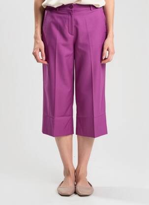 Pantalon 7/8 talie înaltă talie înaltă violet !OHO! femeie