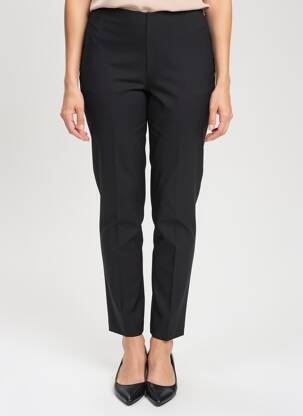 Pantalon slim talie înaltă talie înaltă negru PIER ANTONIO GASPARI femeie