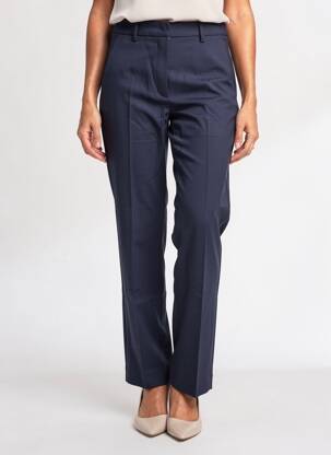Pantalon drept țesătură crep mărime normală albastru WEEKEND MAXMARA femeie