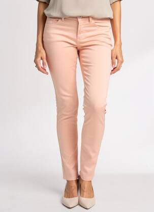 Pantalon slim țesătură poplin mărime normală roz STREET ONE femeie