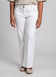 Pantalon drept elasticitate mărime normală alb STREET ONE femeie