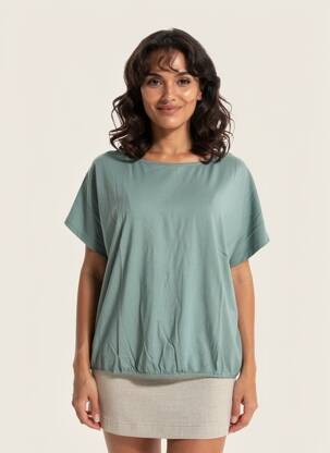 Tricou elasticitate mâneci scurte albastru STREET ONE femeie