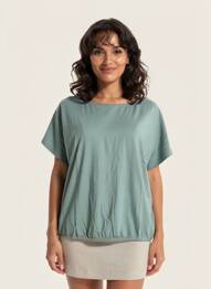Tricou elasticitate mâneci scurte albastru STREET ONE femeie