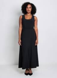 Rochie lungă fără mâneci fără mâneci negru LOLA CASADEMUNT femeie
