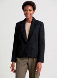 Sacou buzunare negru MARC AUREL femeie