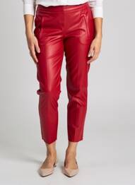 Pantalon 7/8 țesătură poplin mărime normală roșu MARC AUREL femeie