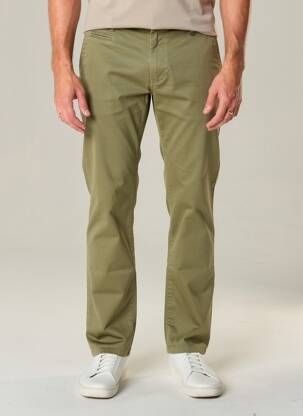 Pantalon chino țesătură poplin mărime normală verde FREEMAN T.PORTER bărbat
