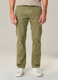 Pantalon chino țesătură poplin mărime normală verde FREEMAN T.PORTER bărbat