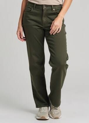 Pantalon drept elasticitate mărime normală verde FREEMAN T.PORTER femeie