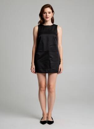 Rochie scurtă fără mâneci fără mâneci negru H&M femeie