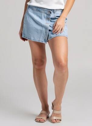 Fustă pantaloni scurți  albastru ZARA femeie