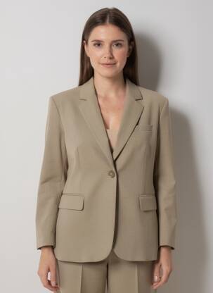 Sacou buzunare false maro H&M femeie
