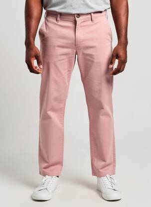 Pantalon chino elasticitate mărime normală roz M5 BY MEYER bărbat