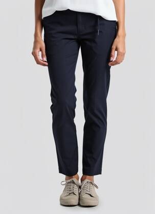 Pantalon chino țesătură poplin mărime normală albastru CONTE OF FLORENCE femeie