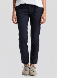 Pantalon chino țesătură poplin mărime normală albastru CONTE OF FLORENCE femeie