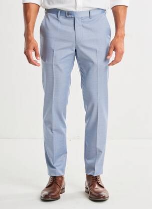 Pantalon slim țesătură melanj mărime normală albastru ROY ROBSON bărbat