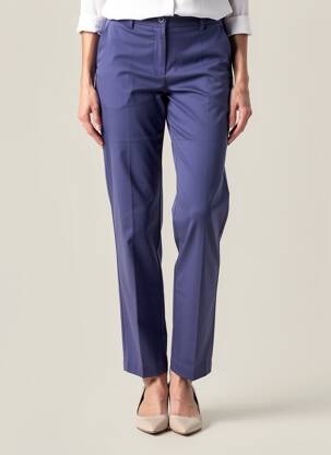 Pantalon chino închidere cu fermoar sub clapetă cu nasturi mărime normală violet ZILCH femeie