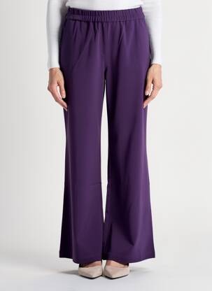 Pantalon evazat elasticitate mărime normală violet ZILCH femeie