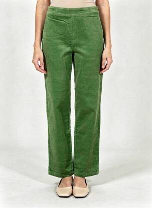 Pantalon drept elasticitate mărime normală verde ZILCH femeie