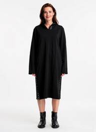 Rochie midi mâneci lungi mâneci lungi negru AN II VITO femeie